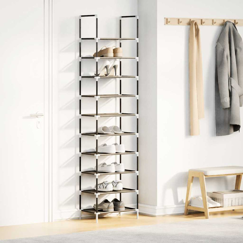 Load image into Gallery viewer, Vidaxl schoenenrek 10-laags 44x28x180 cm nonwoven stof zwart
