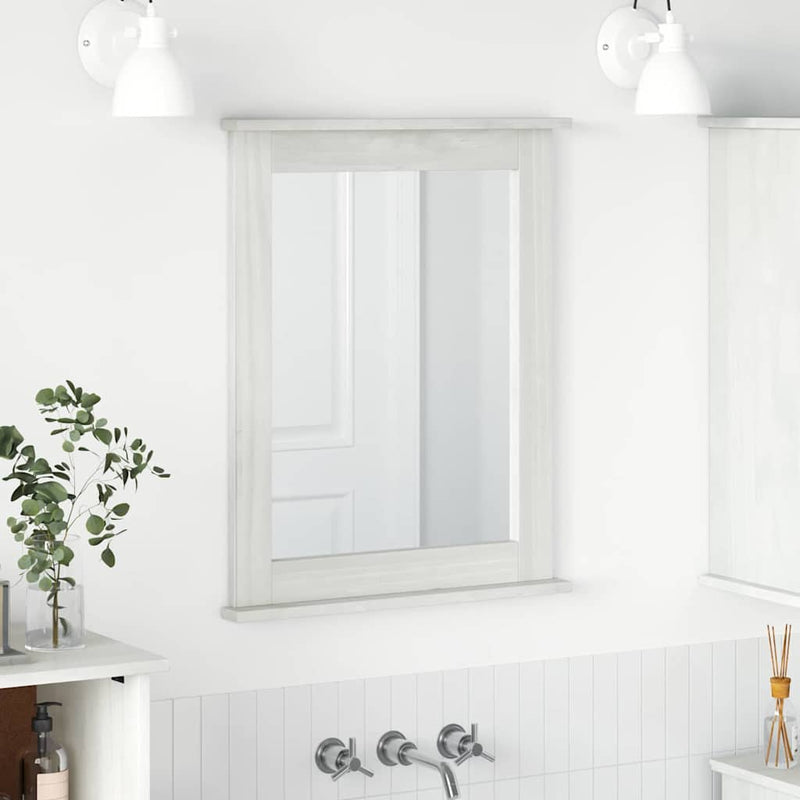 Load image into Gallery viewer, Vidaxl spiegel vigo antiek wit 55,5 x 5 x 70 cm massief grenenhout