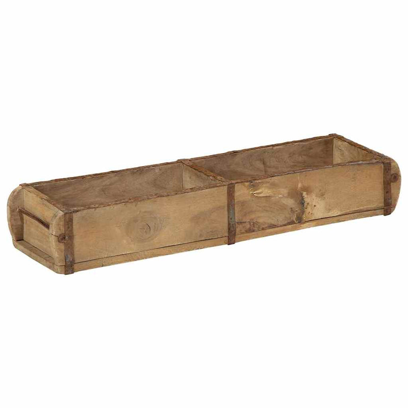 Load image into Gallery viewer, Vidaxl dienblad bruin 57 x 15 x 9 cm massief gerecycled hout