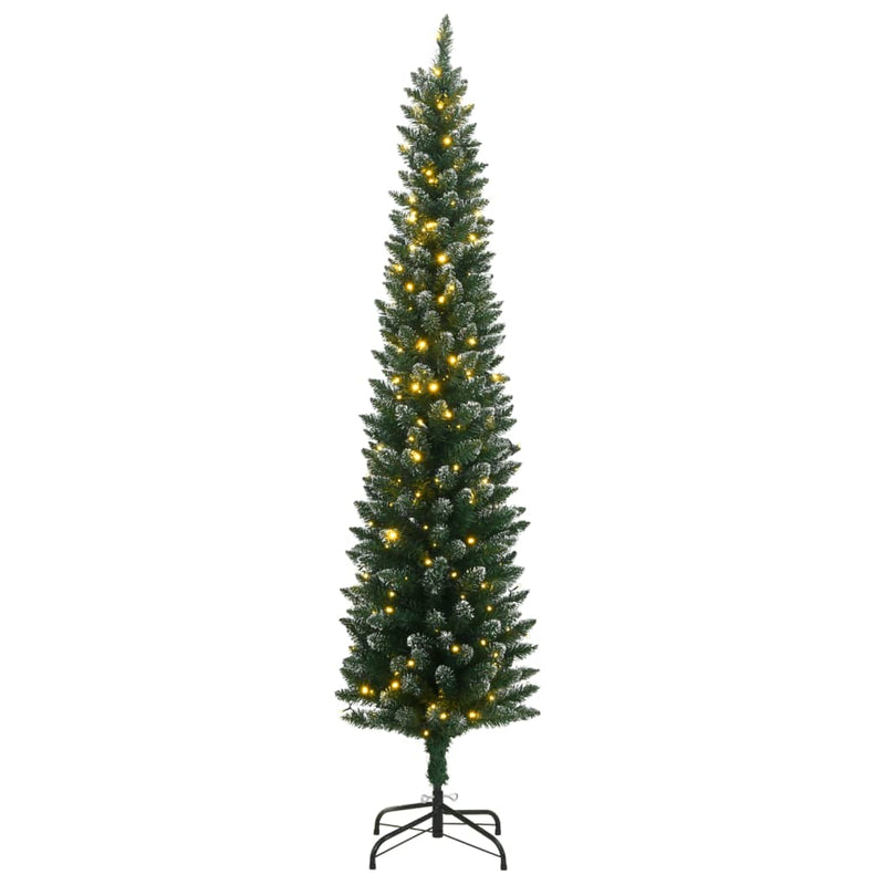 Load image into Gallery viewer, Vidaxl kunstkerstboom smal met 300 led's 180 cm
