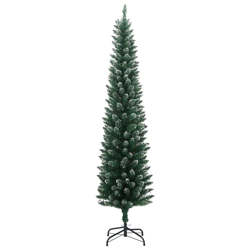 Load image into Gallery viewer, Vidaxl kunstkerstboom smal met 300 led's 210 cm