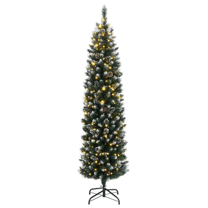 Load image into Gallery viewer, VidaXL Kunstkerstboom smal met 300 LED's 240 cm