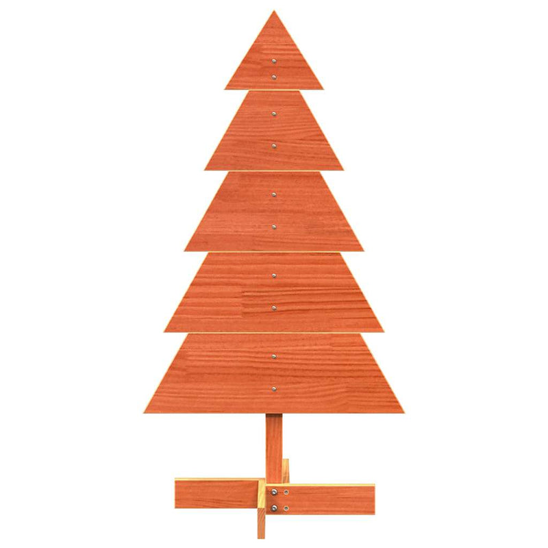 Load image into Gallery viewer, Vidaxl kerstdecoratie kerstboom 100 cm massief grenenhout wasbruin