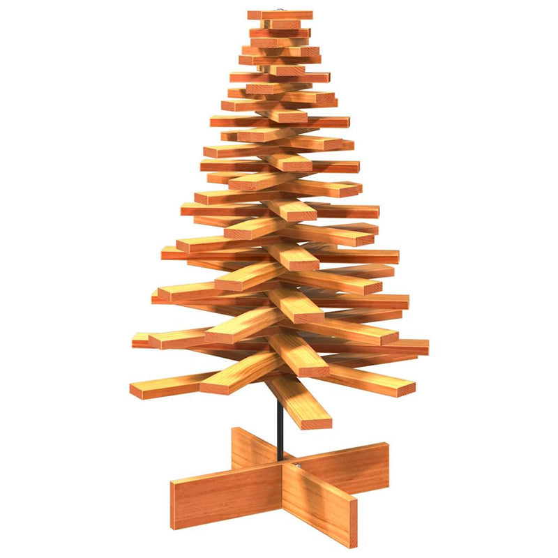 Load image into Gallery viewer, Vidaxl kerstdecoratie kerstboom 100 cm massief grenenhout wasbruin