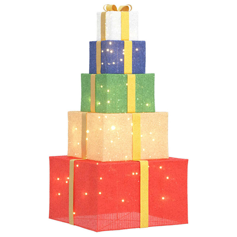 Load image into Gallery viewer, Vidaxl kerstdecoratie geschenkdoos 250 led's warm wit