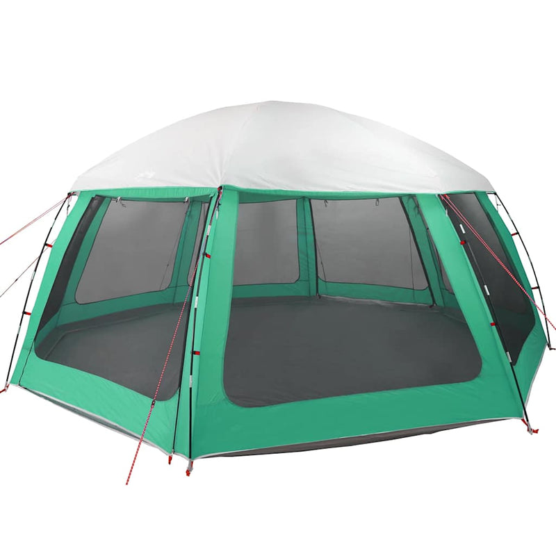 Load image into Gallery viewer, Vidaxl zwembadtent uitneembare buiten- gaaswanden 612x612 cm zeegroen