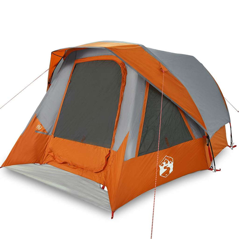 Load image into Gallery viewer, Vidaxl tent 4-persoons waterdicht grijs en oranje