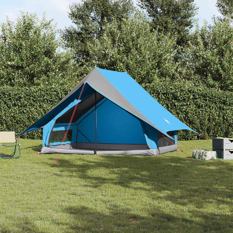 Load image into Gallery viewer, Vidaxl gezinstent met dak blauw en grijs 315 x 286 x 200 cm