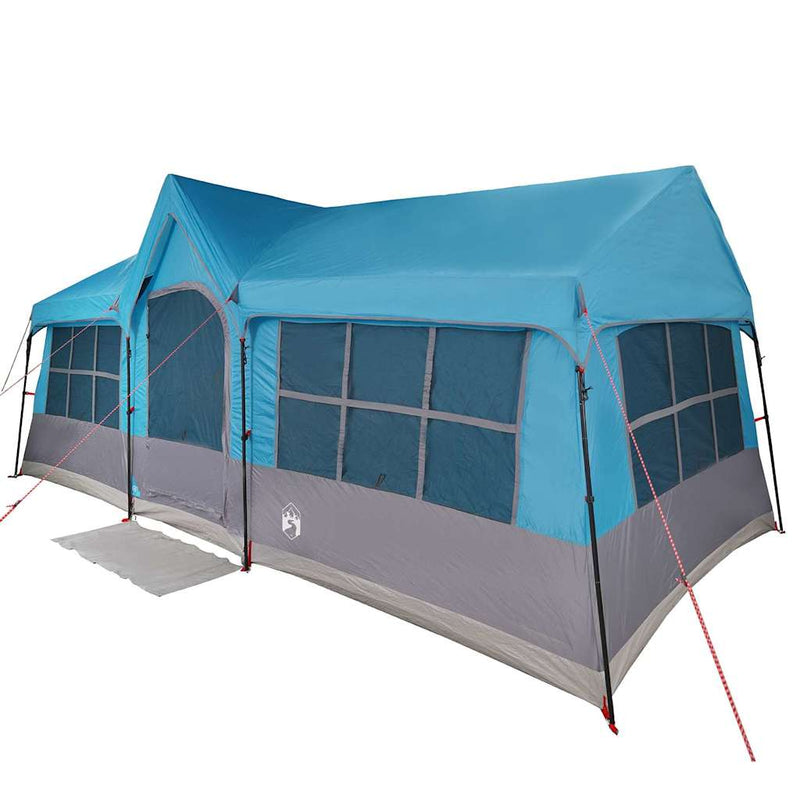 Load image into Gallery viewer, Vidaxl gezinstent blauw en grijs 622 x 295 x 238 cm polyester en staal