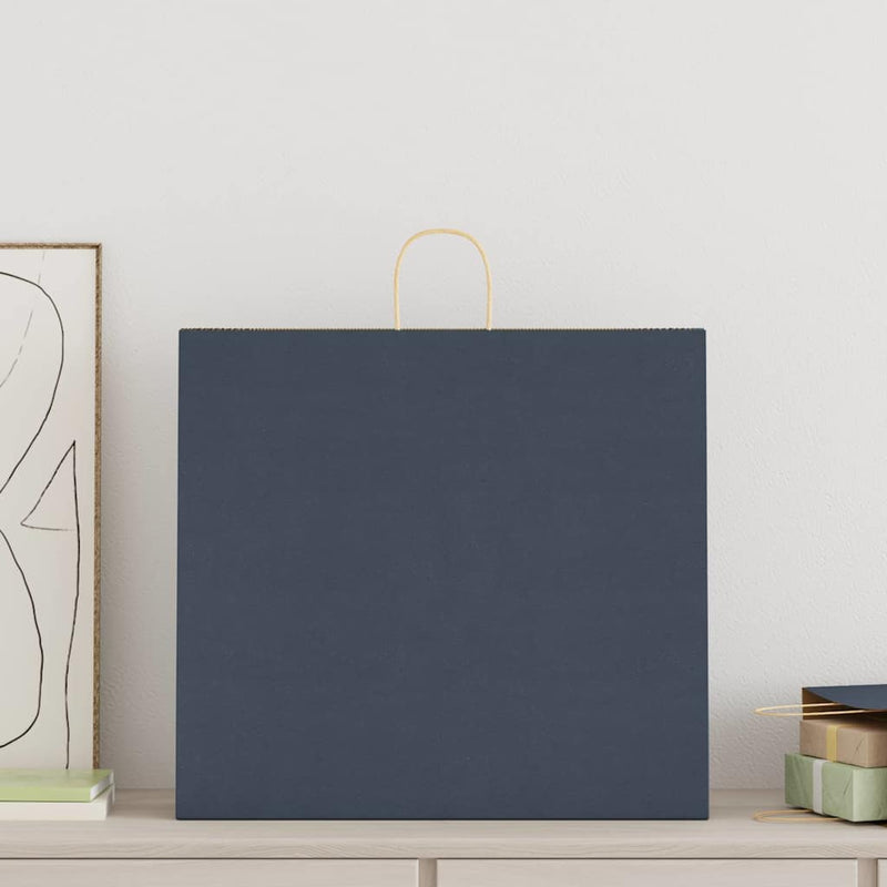 Load image into Gallery viewer, Vidaxl papieren zakken 250 st met hengsels 54x15x49 cm blauw