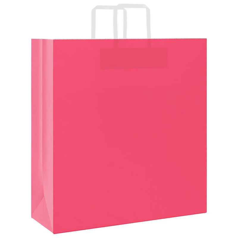 Load image into Gallery viewer, Vidaxl papieren zakken 250 st met hengsels 45x17x48 cm roze