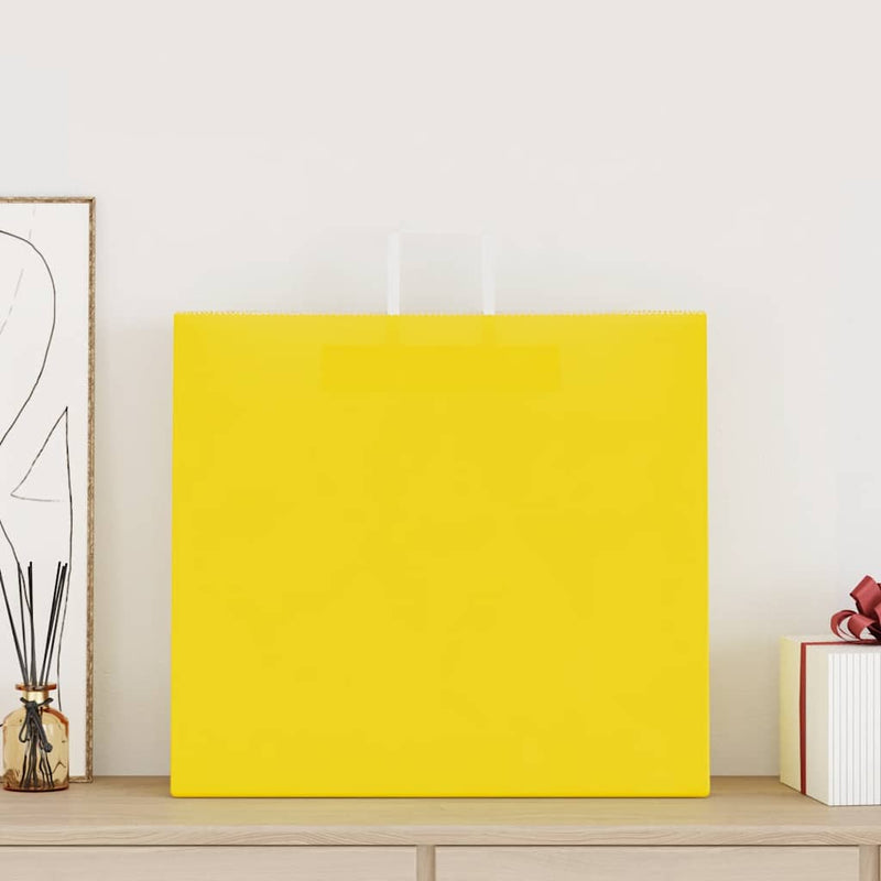 Load image into Gallery viewer, Vidaxl papieren zakken 250 st met hengsels 54x15x49 cm geel