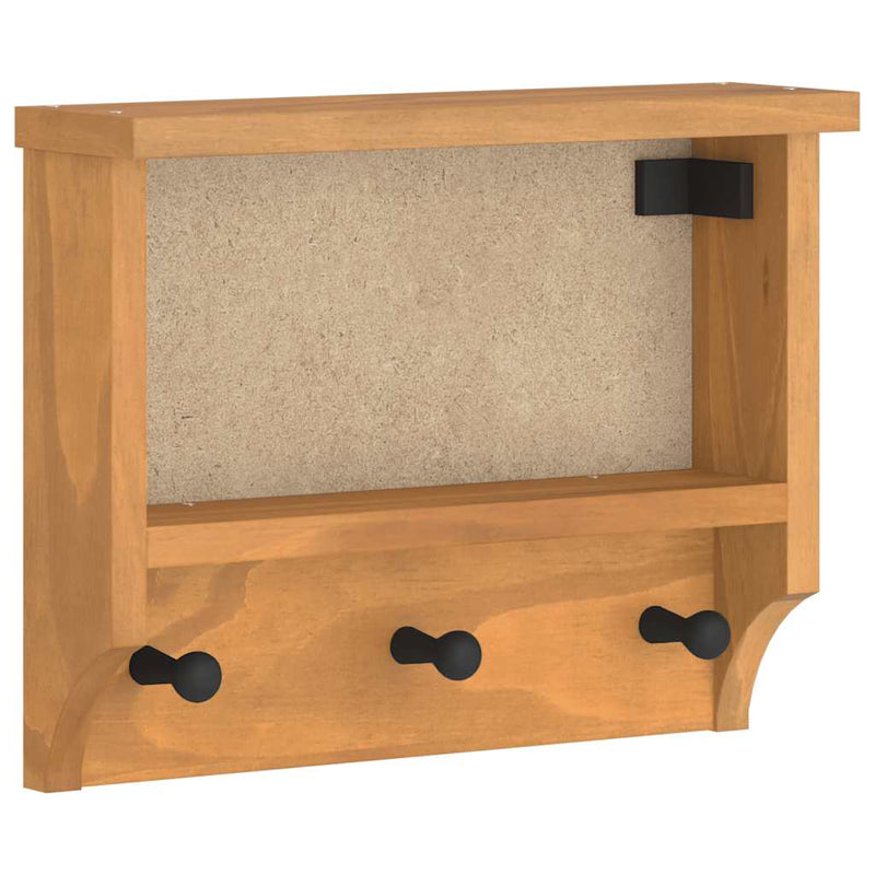 Load image into Gallery viewer, Vidaxl wandkapstok sandnes 45x12x35 cm massief grenenhout