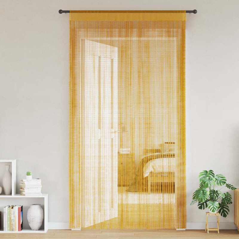 Load image into Gallery viewer, Vidaxl koordgordijnen 2 st 140x250 cm goudkleurig