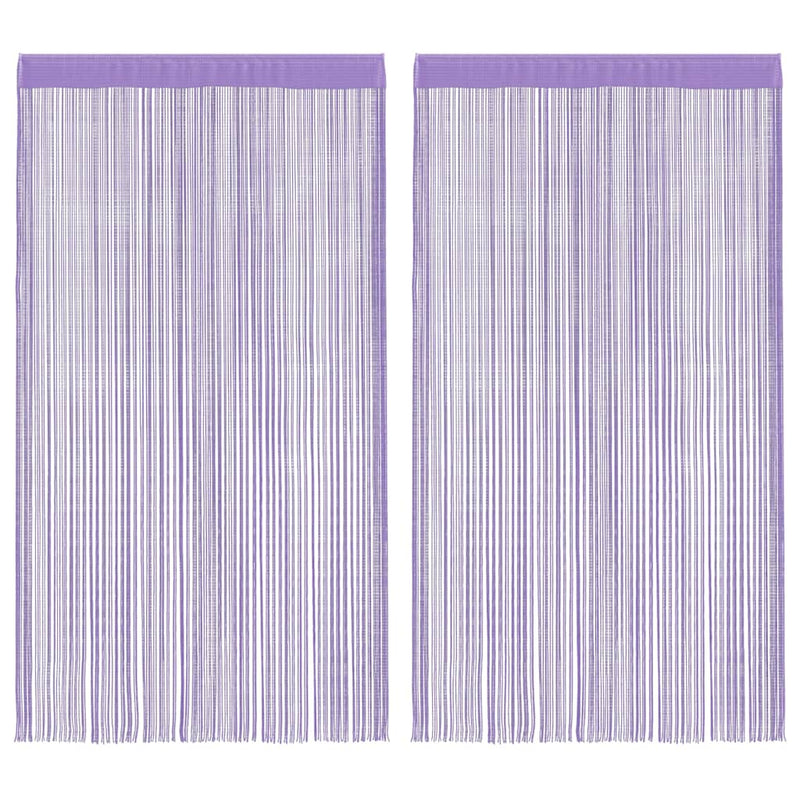 Load image into Gallery viewer, Vidaxl koordgordijnen 2 st paars 140x250 cm