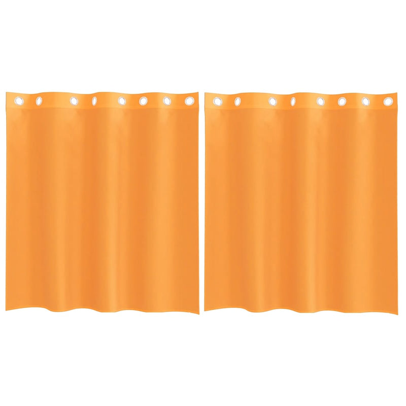 Load image into Gallery viewer, Vidaxl gordijnen voile met doorvoertules 2 st 140x140 cm oranje