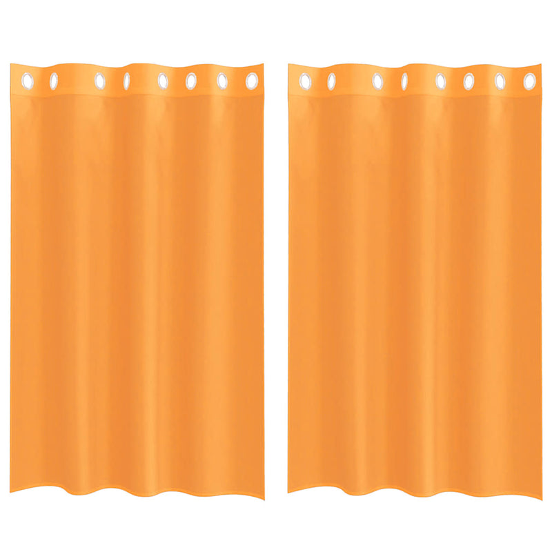 Load image into Gallery viewer, Vidaxl gordijnen voile met doorvoertules 2 st 140x175 cm oranje