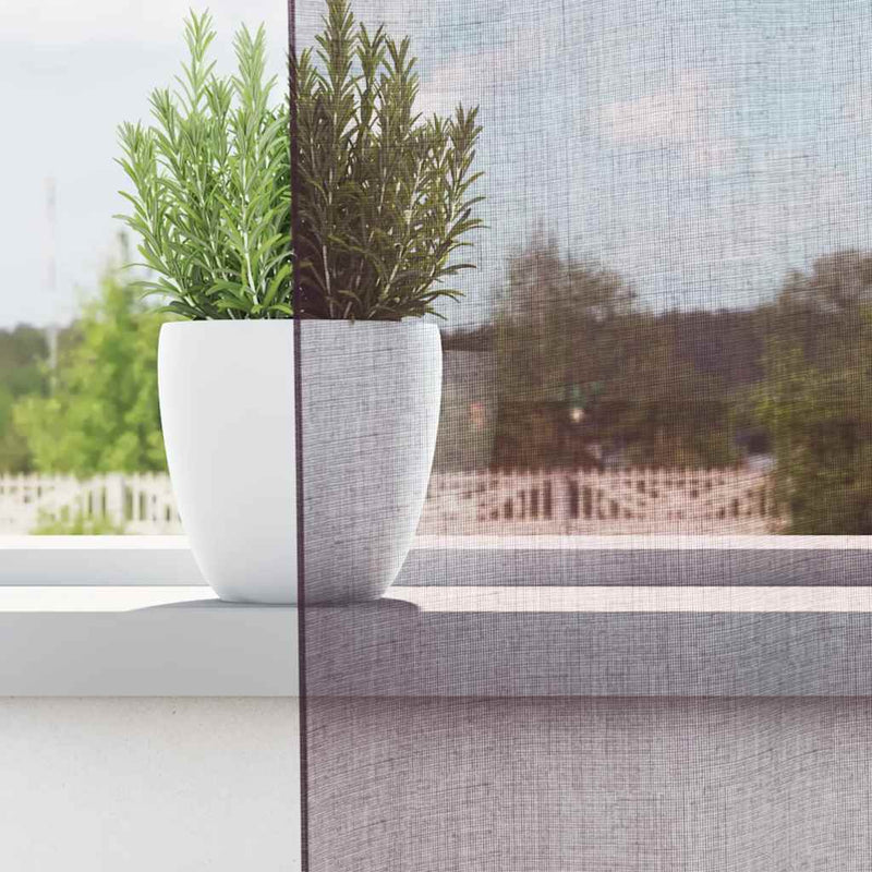 Load image into Gallery viewer, Vidaxl gordijnen voile met doorvoertules 2 st paars 140x140 cm