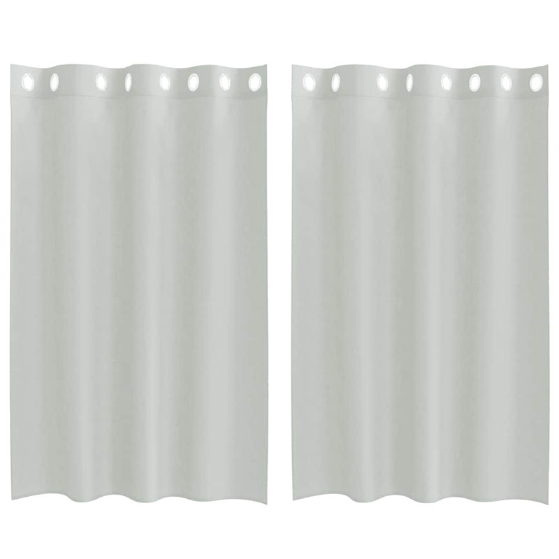 Load image into Gallery viewer, Vidaxl gordijnen voile met doorvoertules 2 st 140x175 cm lichtgrijs
