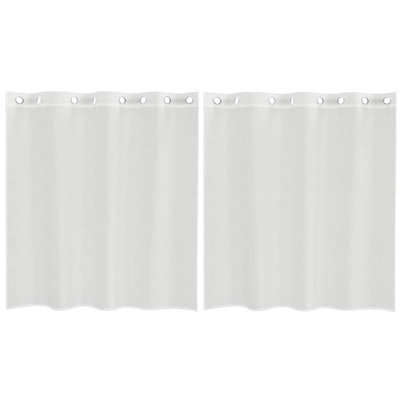 Load image into Gallery viewer, Vidaxl gordijnen voile met doorvoertules 2 st wit