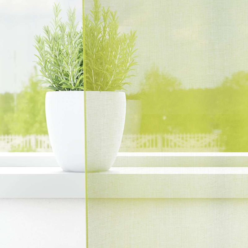 Load image into Gallery viewer, Vidaxl gordijnen voile met roedezakken 2 st appelgroen