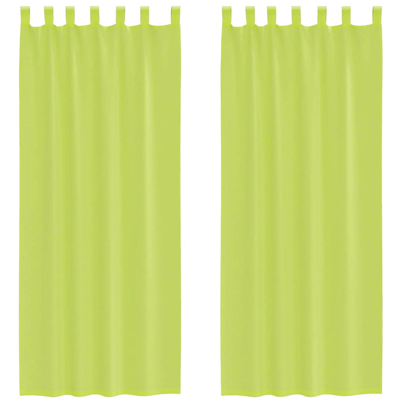 Load image into Gallery viewer, Vidaxl gordijnen voile met lipje top 2 st appelgroen