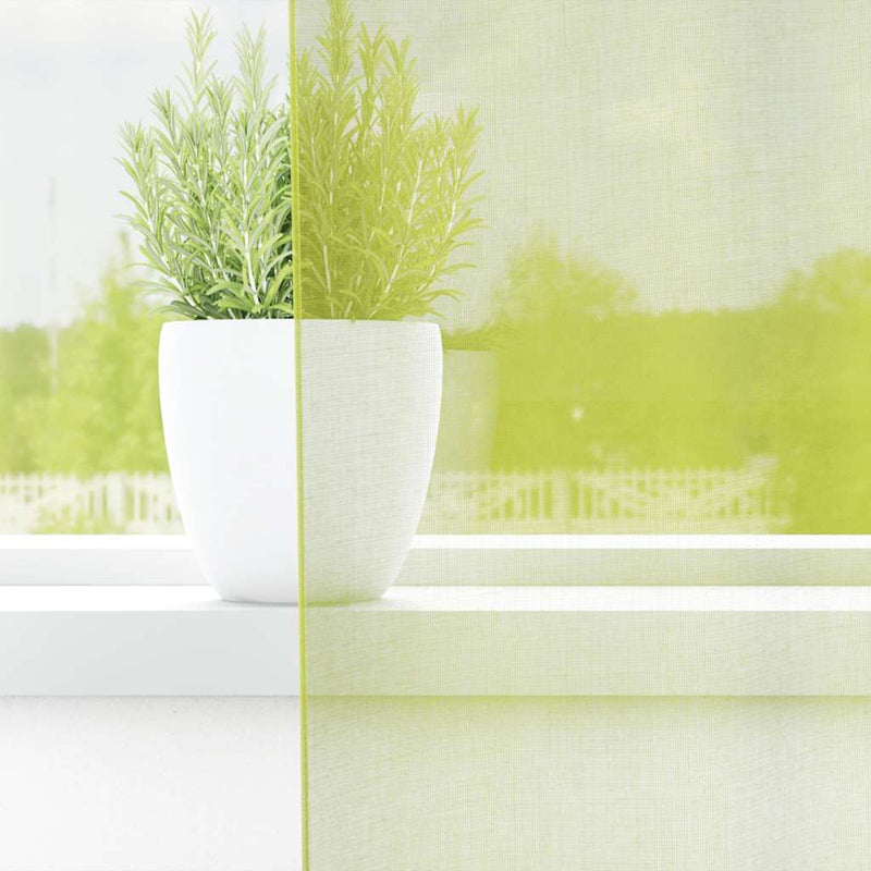 Load image into Gallery viewer, Vidaxl gordijnen voile met lipje top 2 st appelgroen