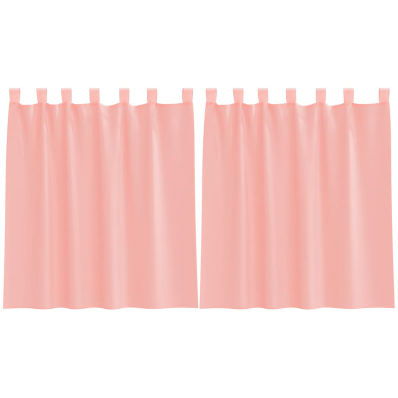 Load image into Gallery viewer, Vidaxl gordijnen voile met lussen 2 st 140x140 cm roze