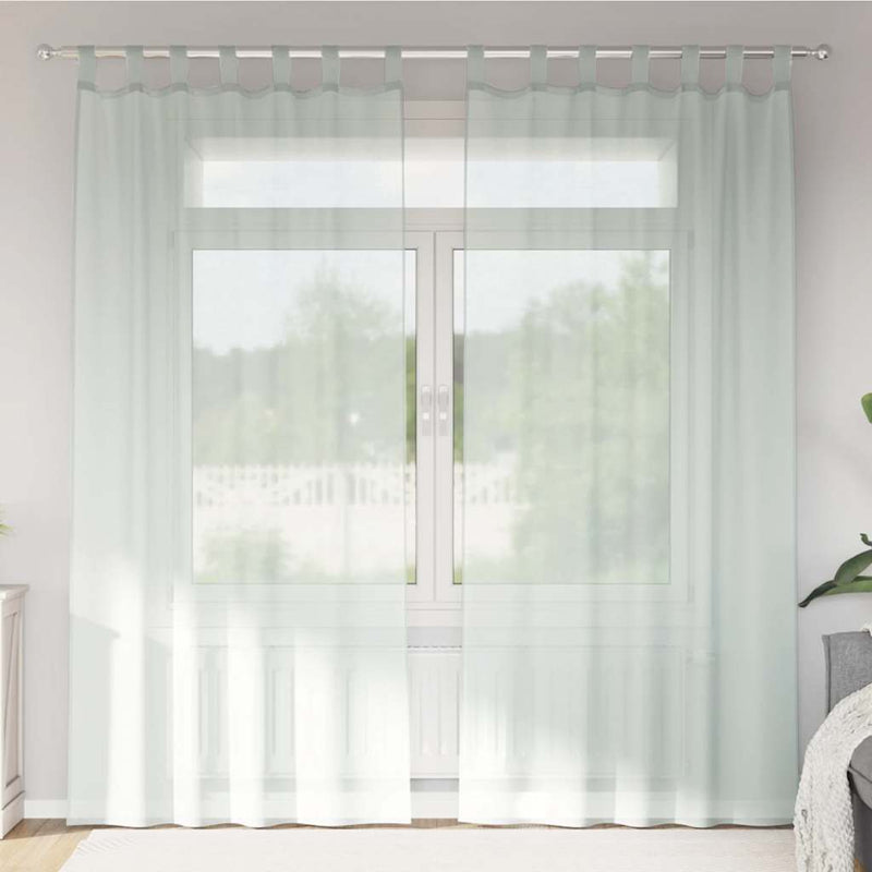 Load image into Gallery viewer, Vidaxl gordijnen met lussen 2 st 140x245 cm lichtgrijs