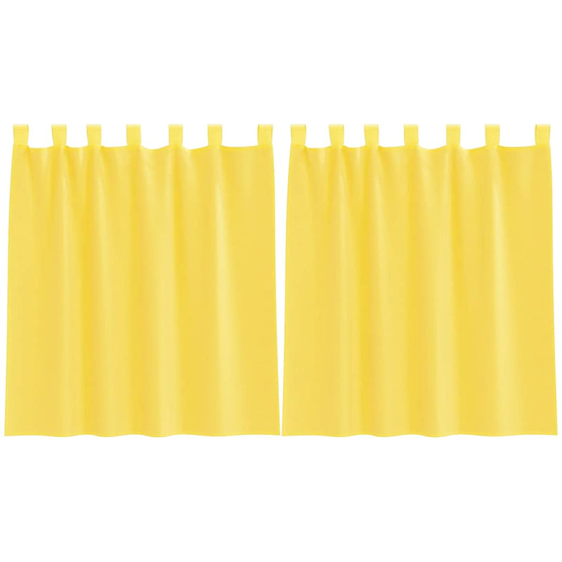 Load image into Gallery viewer, Vidaxl gordijnen voile met lussen 2 st 140x140 cm geel