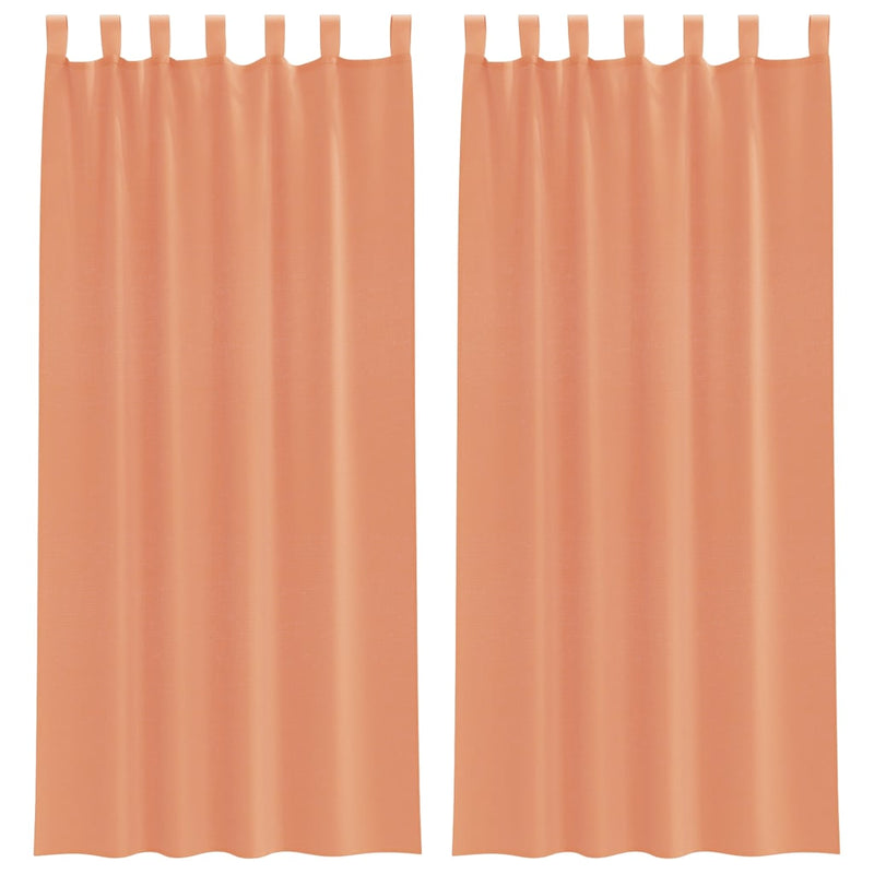 Load image into Gallery viewer, Vidaxl gordijnen met lussen 2 st terracotta 140x245 cm