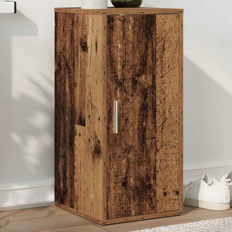 Load image into Gallery viewer, Vidaxl schoenenkast 32x35x70 cm bewerkt hout oud houtkleurig