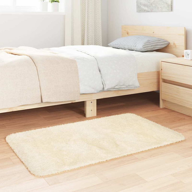 Load image into Gallery viewer, Vidaxl hoogpolig vloerkleed navarra 60x100 cm polyester crèmekleurig
