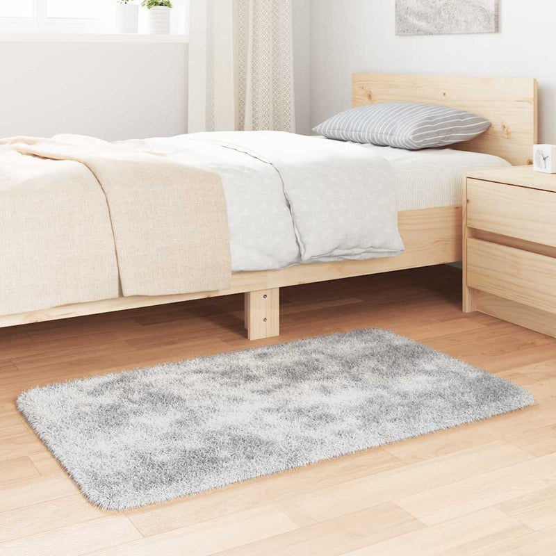 Load image into Gallery viewer, Vidaxl hoogpolig vloerkleed navarra 60x100 cm polyester zilvergrijs