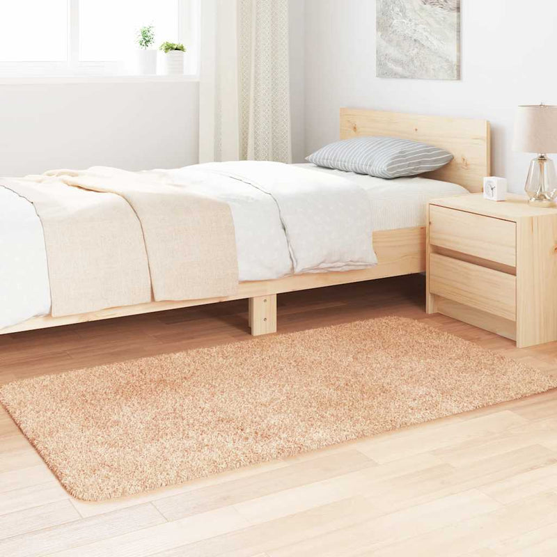 Load image into Gallery viewer, Vidaxl hoogpolig vloerkleed navarra 80x150 cm polyester beige
