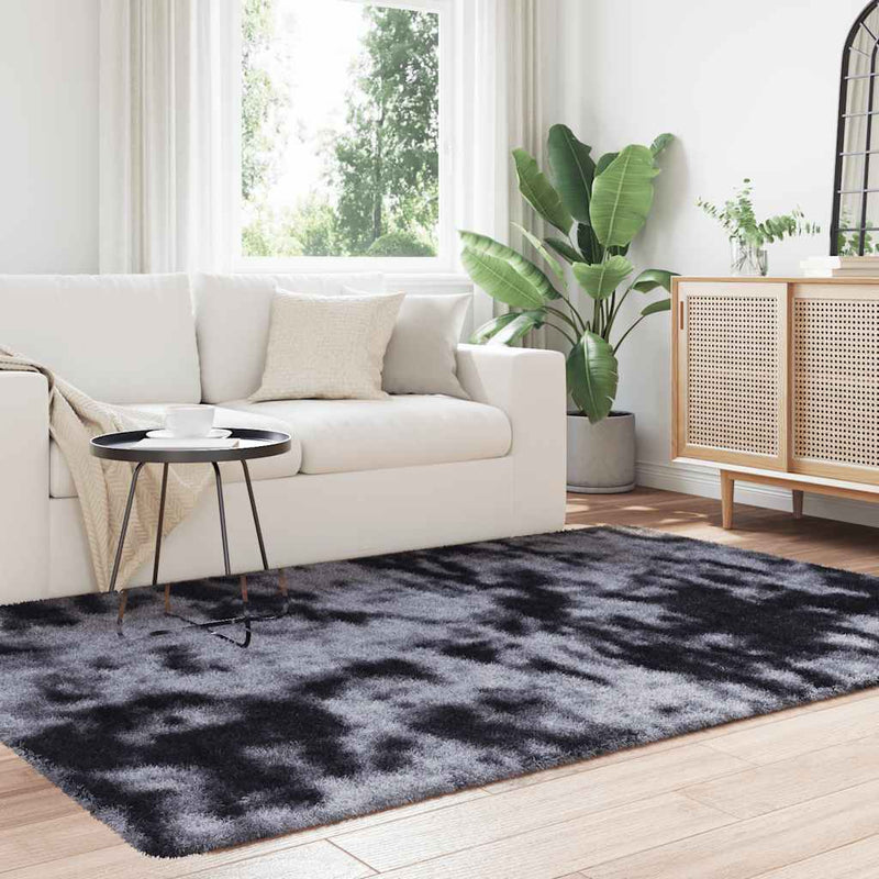 Load image into Gallery viewer, Vidaxl hoogpolig vloerkleed navarra 130x200 cm polyester donkergrijs