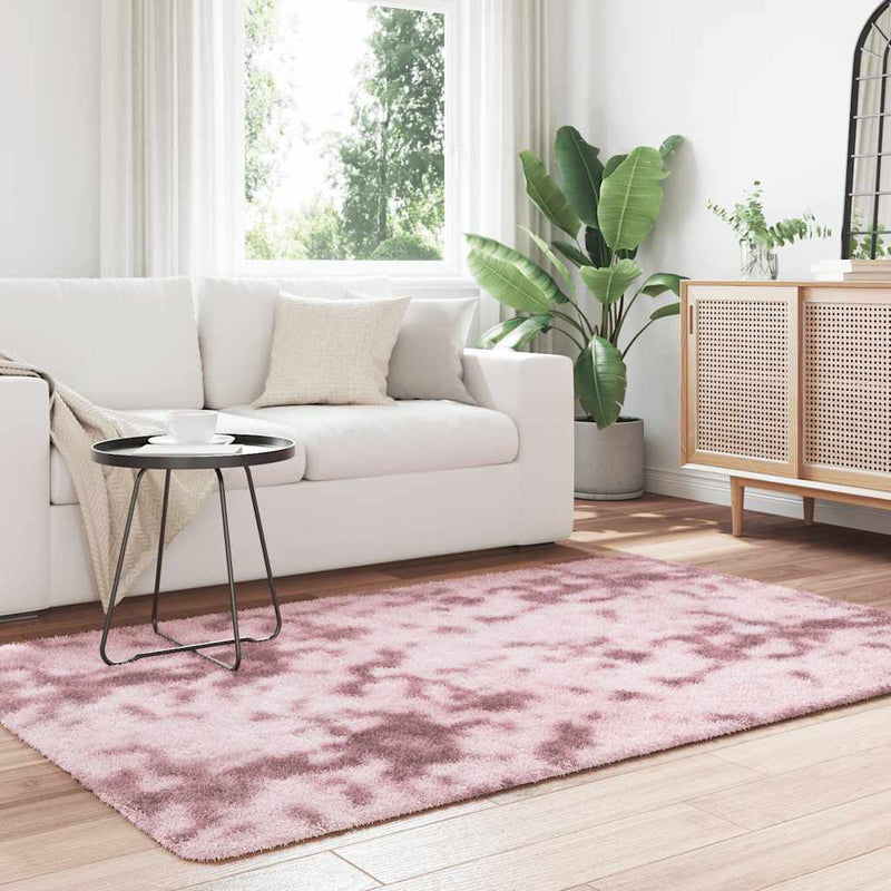 Load image into Gallery viewer, Vidaxl hoogpolig vloerkleed navarra 130x200 cm polyester stoffig roze
