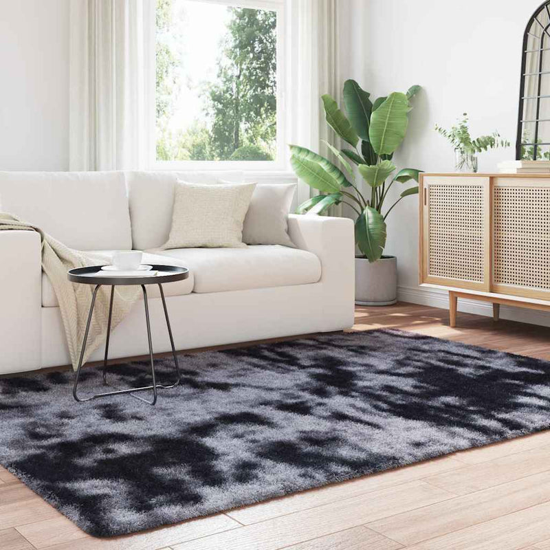Load image into Gallery viewer, Vidaxl hoogpolig vloerkleed navarra 160x230 cm polyester donkergrijs