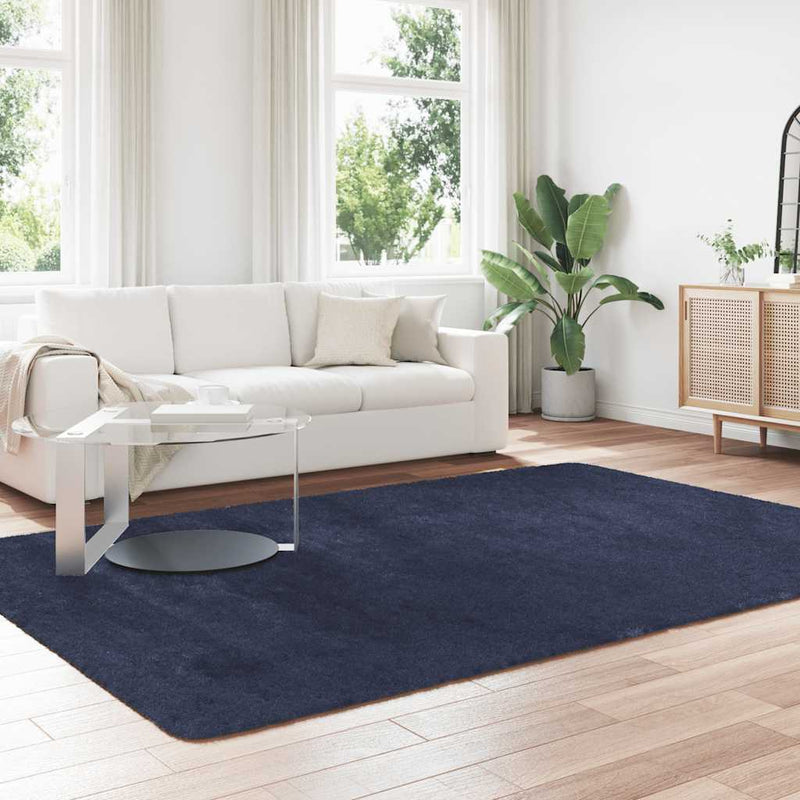 Load image into Gallery viewer, Vidaxl hoogpolig vloerkleed navarra 200x290 cm polyester marineblauw