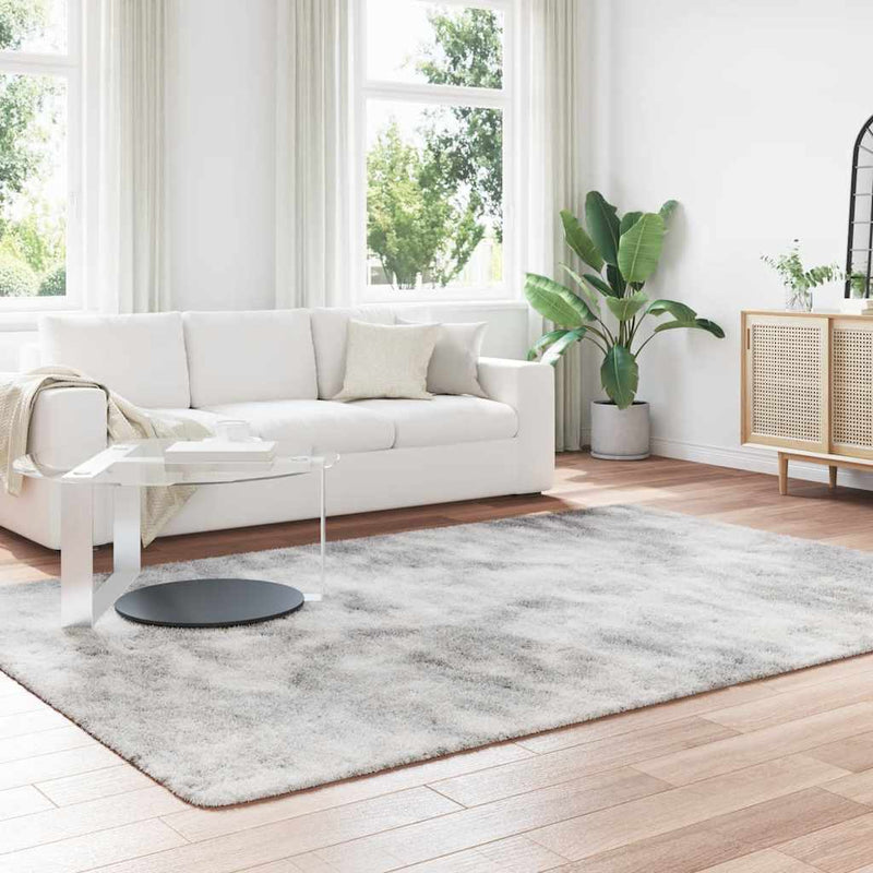 Load image into Gallery viewer, Vidaxl hoogpolig vloerkleed navarra 200x290 cm polyester zilvergrijs