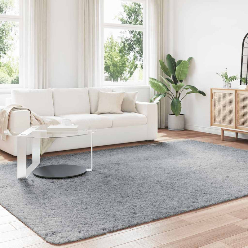 Load image into Gallery viewer, Vidaxl hoogpolig vloerkleed navarra 240x340 cm polyester lichtgrijs