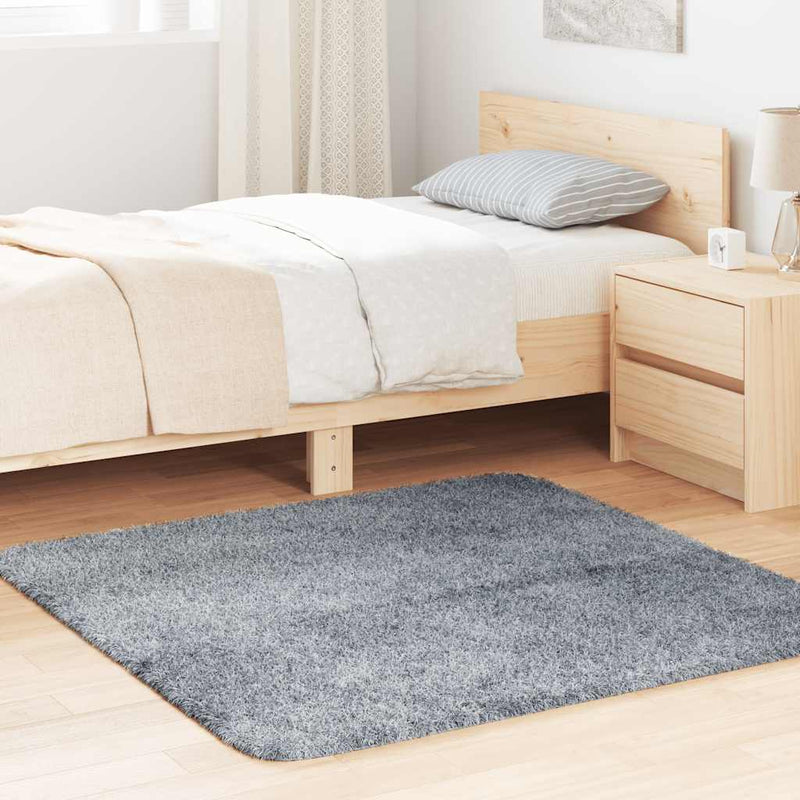 Load image into Gallery viewer, Vidaxl hoogpolig vloerkleed navarra 120x120 cm polyester lichtgrijs