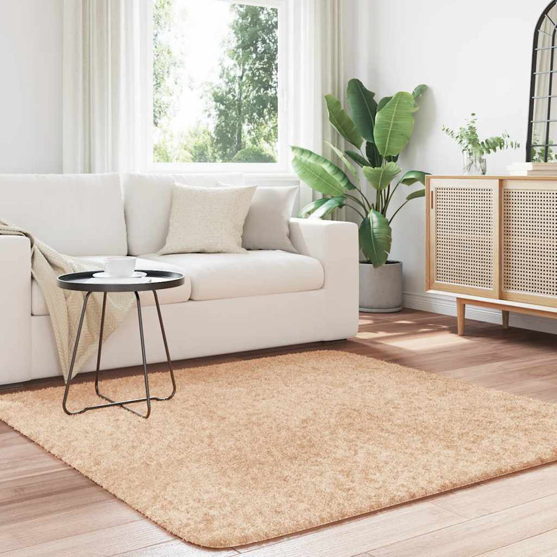 Load image into Gallery viewer, Vidaxl hoogpolig vloerkleed navarra 160x160 cm polyester beige