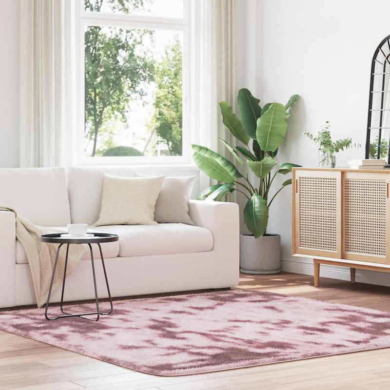 Load image into Gallery viewer, Vidaxl hoogpolig vloerkleed navarra 200x200 cm polyester stoffig roze