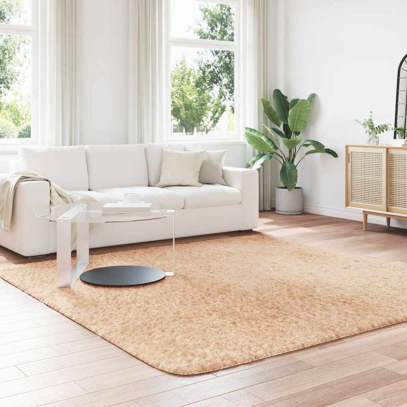 Load image into Gallery viewer, Vidaxl hoogpolig vloerkleed navarra 240x240 cm polyester beige