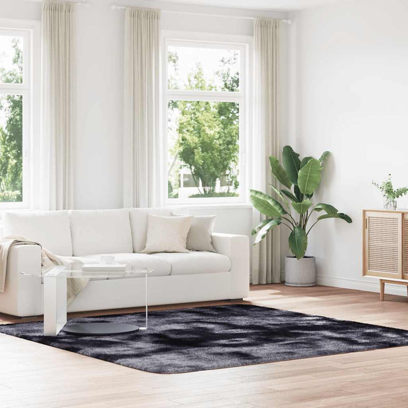 Load image into Gallery viewer, Vidaxl hoogpolig vloerkleed navarra 240x240 cm polyester donkergrijs