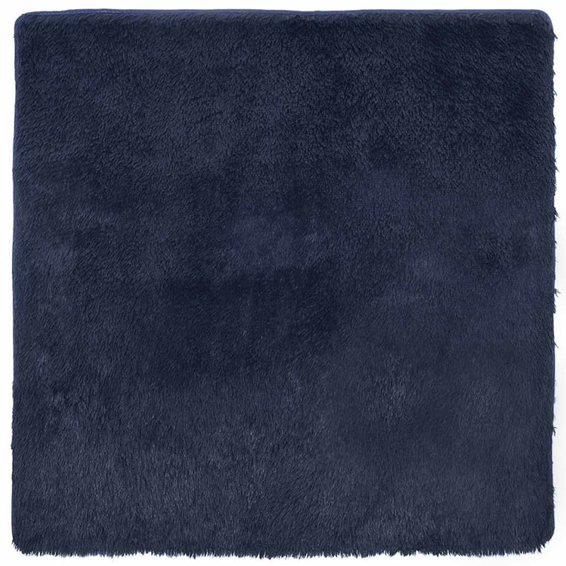 Load image into Gallery viewer, Vidaxl hoogpolig vloerkleed navarra 240x240 cm polyester marineblauw