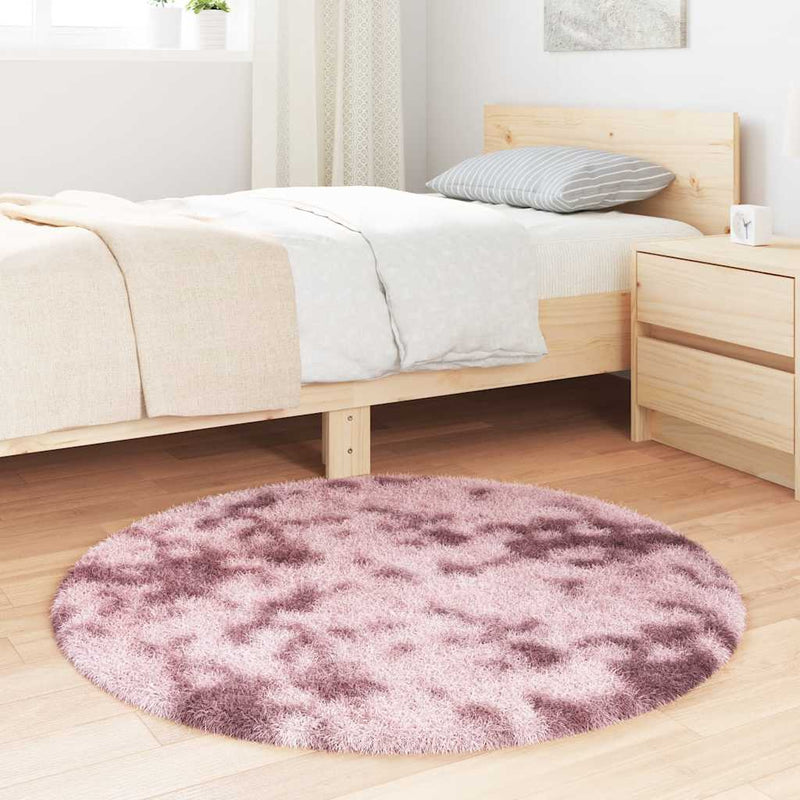 Load image into Gallery viewer, Vidaxl hoogpolig vloerkleed navarra 100x100 cm polyester stoffig roze