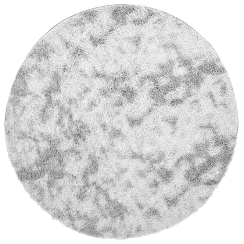 Load image into Gallery viewer, Vidaxl hoogpolig vloerkleed navarra 100x100 cm polyester zilvergrijs