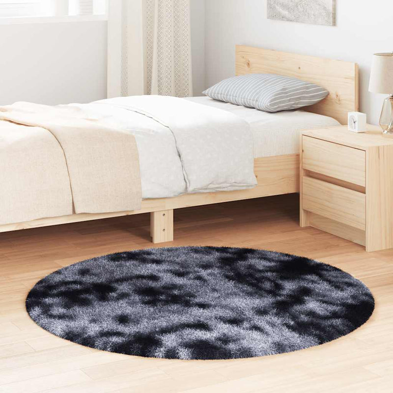 Load image into Gallery viewer, Vidaxl hoogpolig vloerkleed navarra 120x120 cm polyester donkergrijs